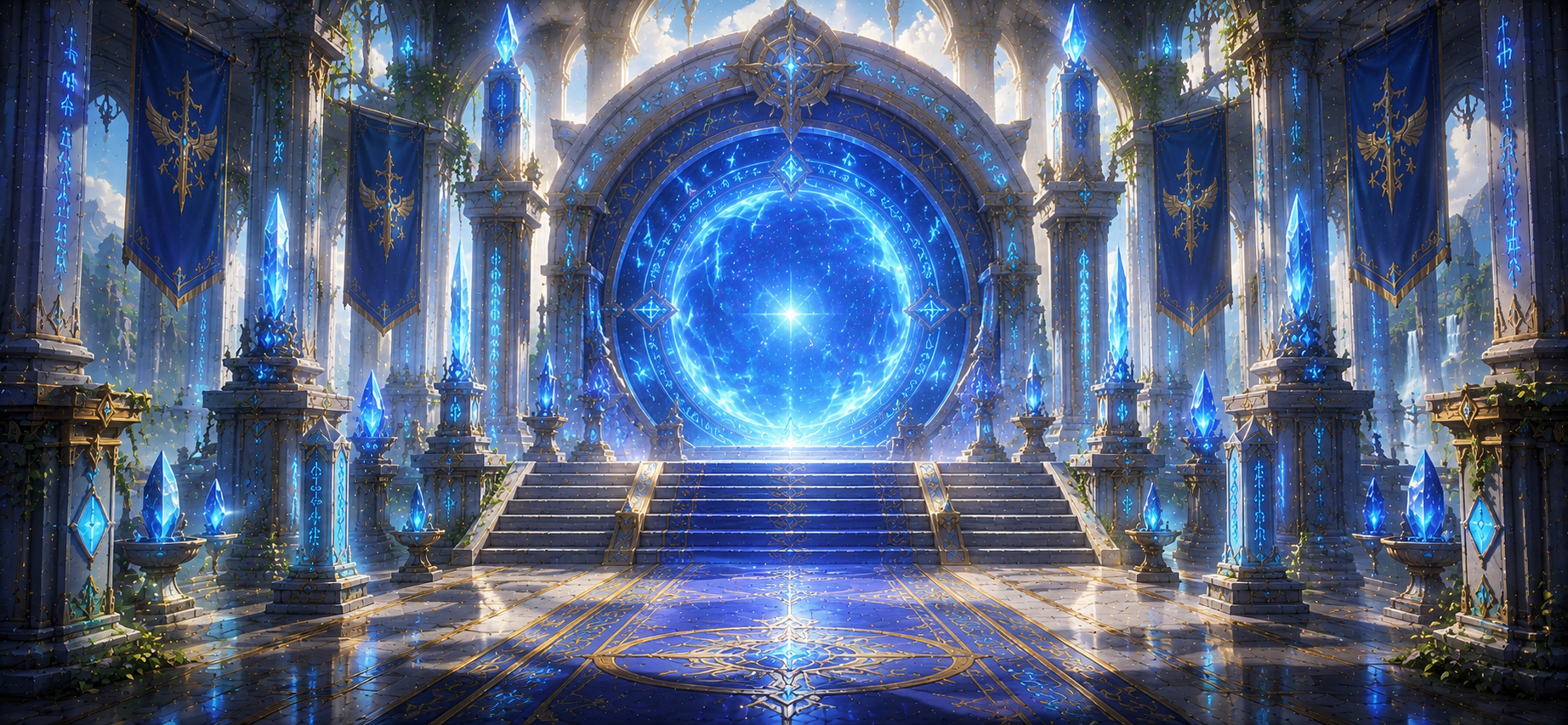 Expedition portal in the Sanctuary of Isekai: Demon King