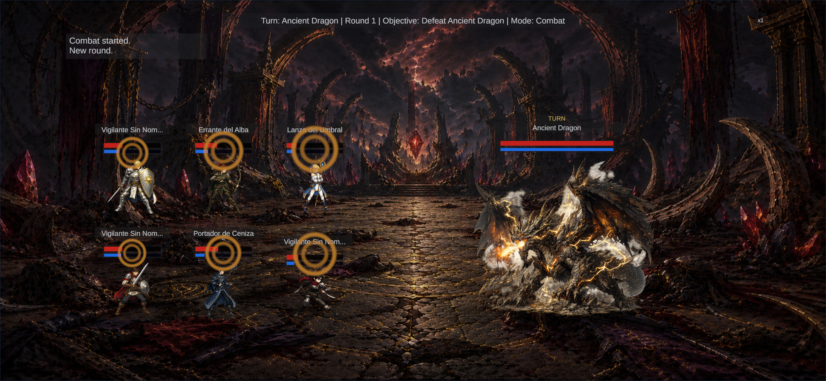 Dungeon boss battle screenshot in Isekai: Demon King