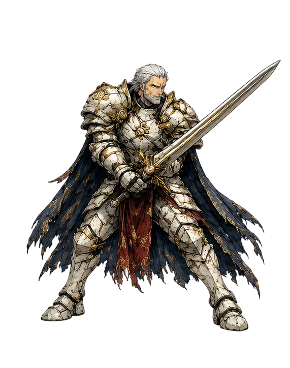 Hero system character artwork in Isekai: Demon King