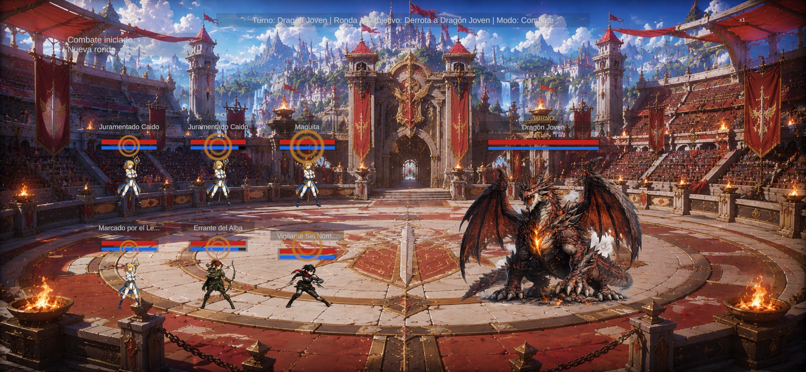 Battle against a dragon illustrating permanent death in Isekai: Demon King